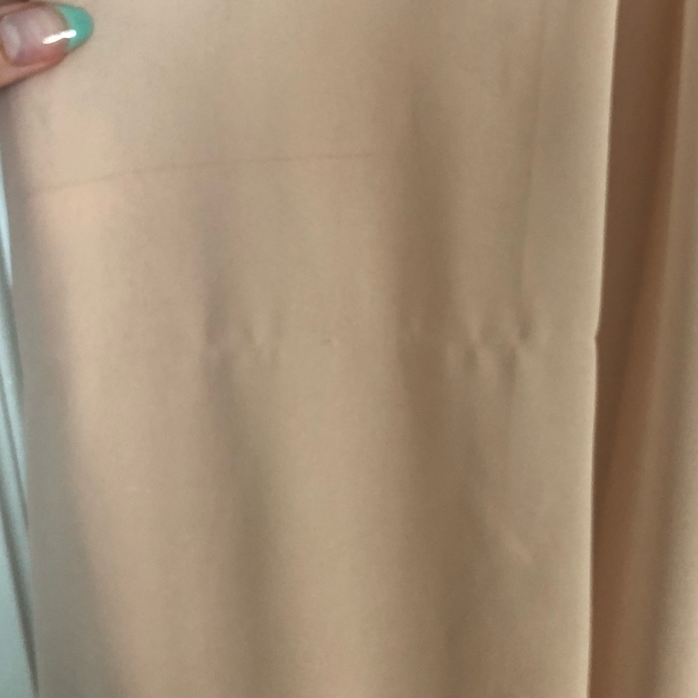 ASOS jewel high neck, chiffon blush pink above knee dress - Picture 5 of 10